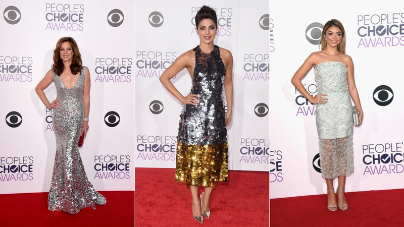 Illustration for article titled Voluminous Drapes, Clean Cuts & Some Balmain at the Peoples' Choice Awards